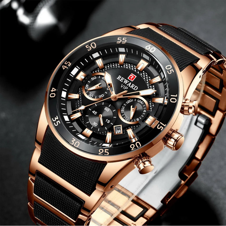REWARD Big Dial Mens Watches Top Luxury Brand