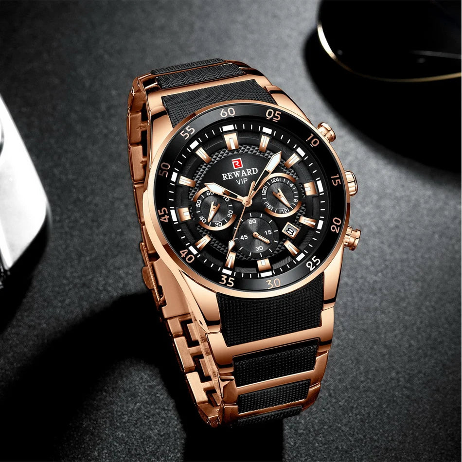 REWARD Big Dial Mens Watches Top Luxury Brand