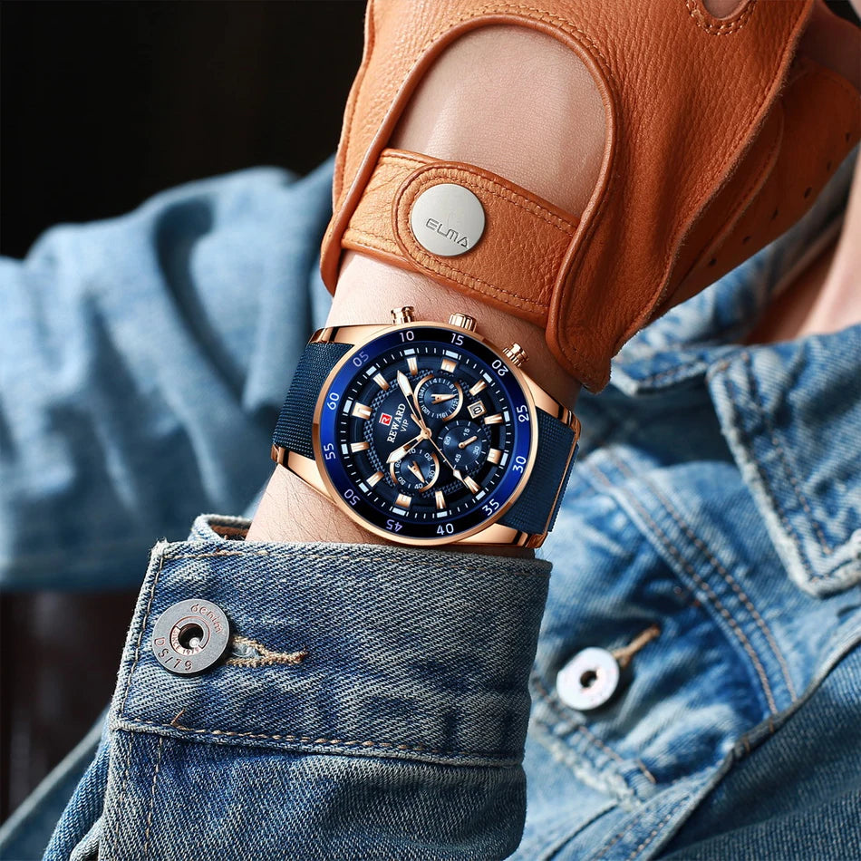 REWARD Big Dial Mens Watches Top Luxury Brand