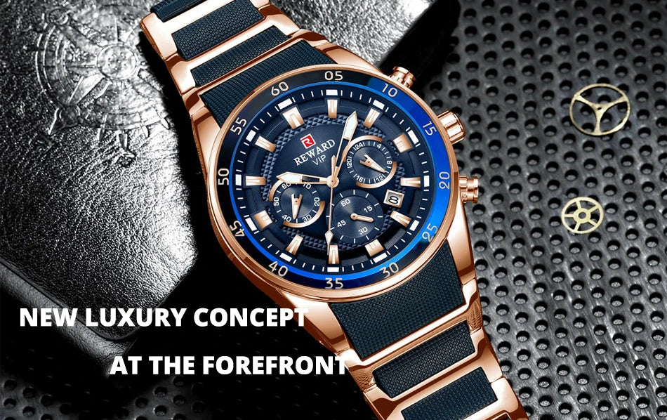 REWARD Big Dial Mens Watches Top Luxury Brand