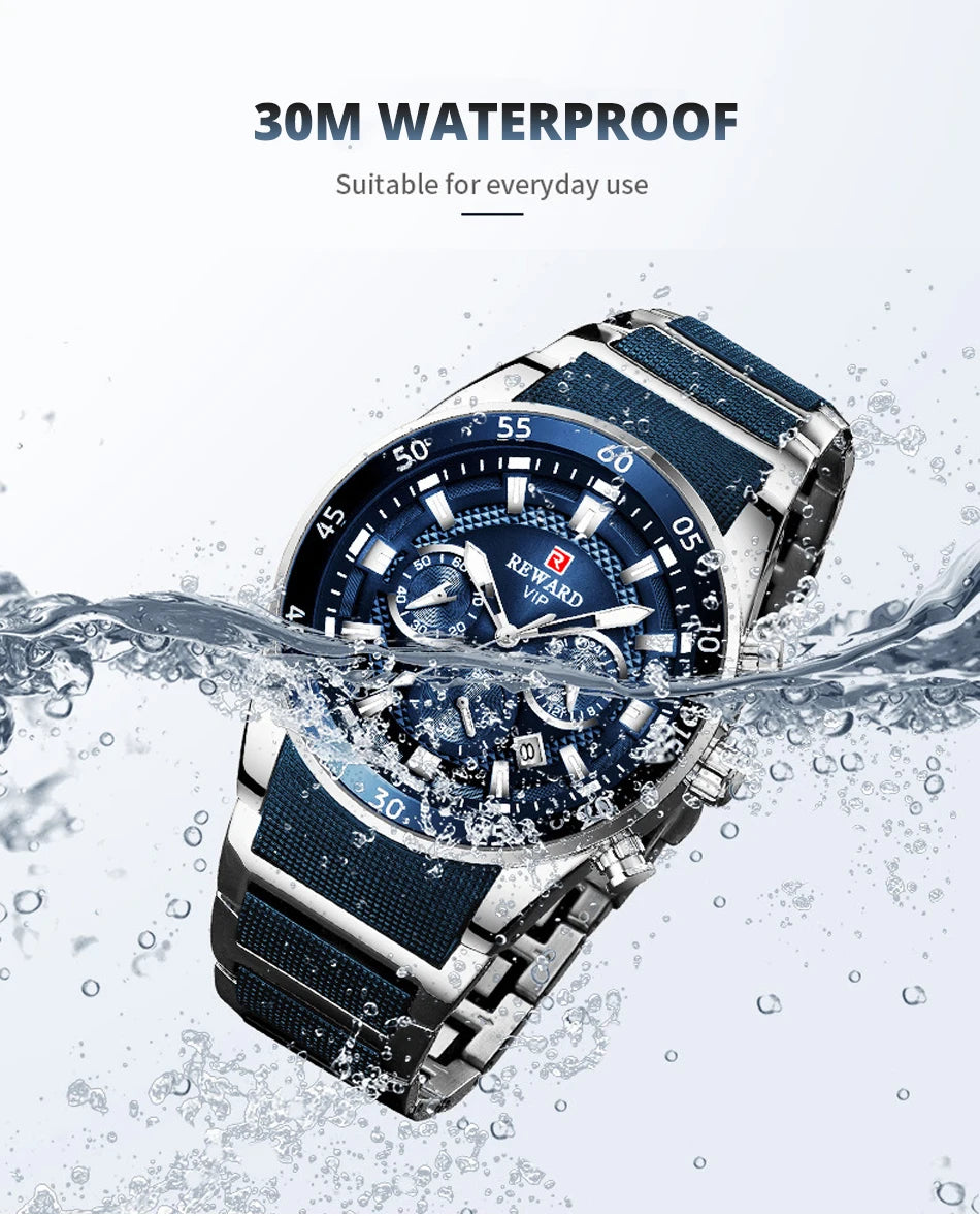 REWARD Big Dial Mens Watches Top Luxury Brand