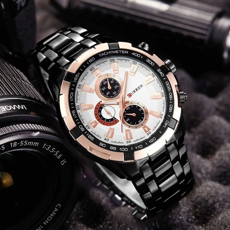 CURREN 8023 Quartz Watch Men Waterproof Sport Military Watches