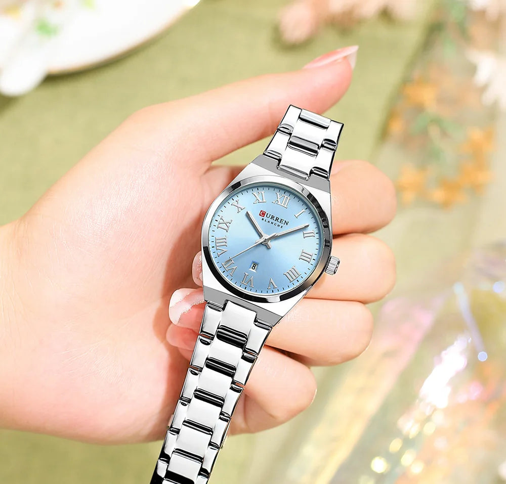 CURREN 9095 Luxury Fashion Watch for Women Original Quartz Women's Watches Waterproof Stainless Steel Elegant Ladies Wristwatch