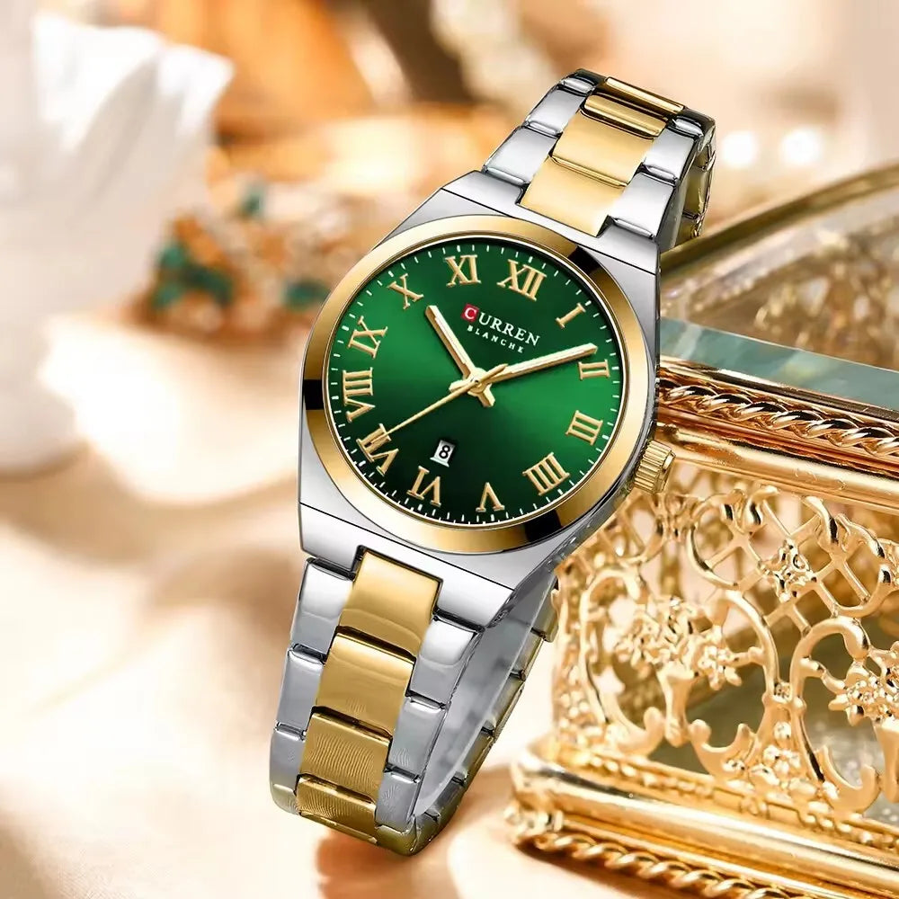 CURREN 9095 Luxury Fashion Watch for Women Original Quartz Women's Watches Waterproof Stainless Steel Elegant Ladies Wristwatch