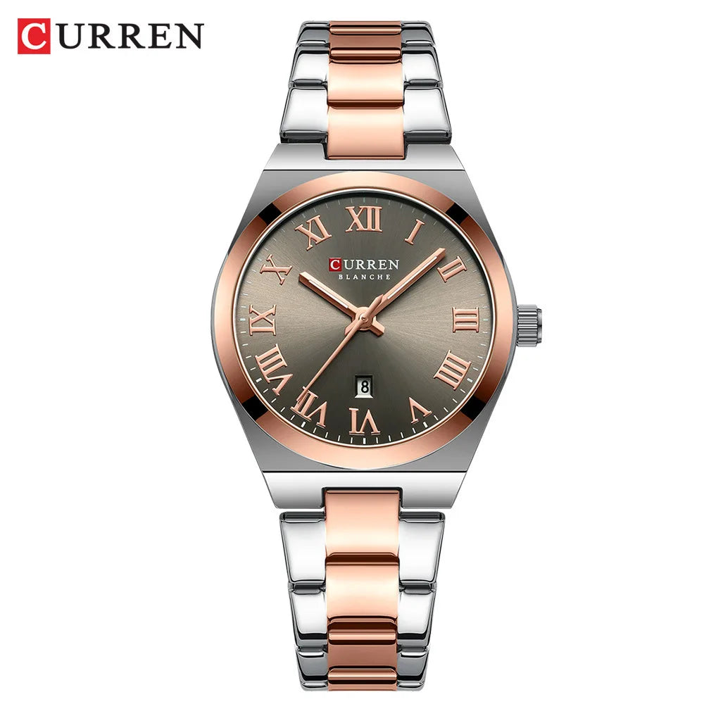 CURREN 9095 Luxury Fashion Watch for Women Original Quartz Women's Watches Waterproof Stainless Steel Elegant Ladies Wristwatch