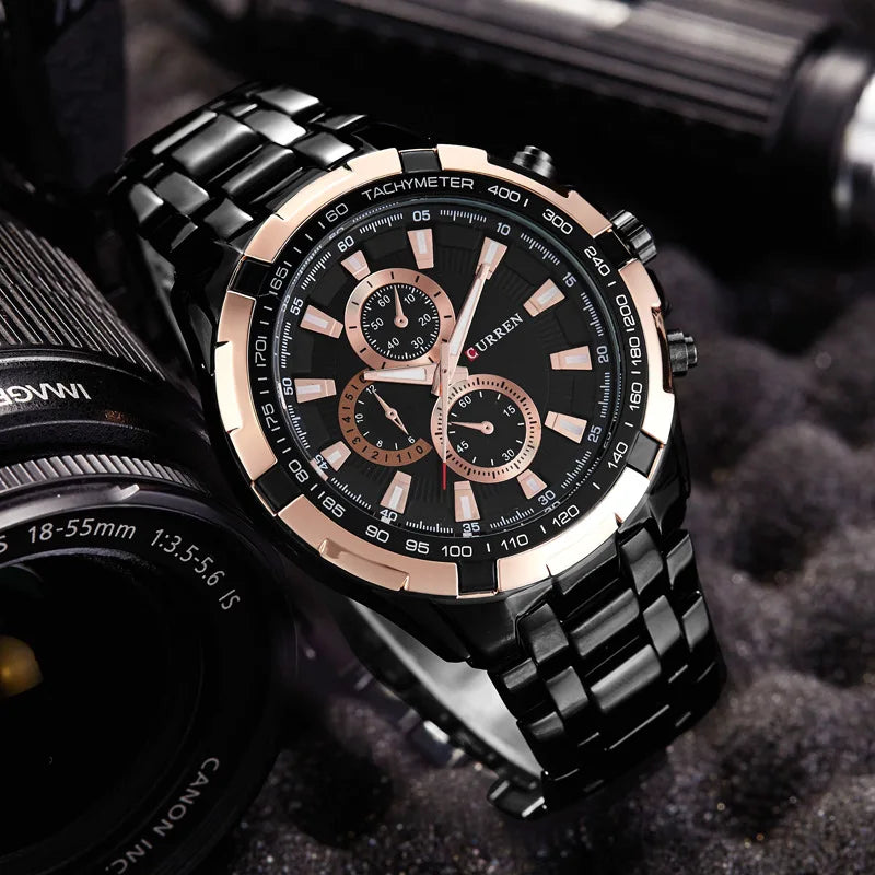 CURREN 8023 Quartz Watch Men Waterproof Sport Military Watches