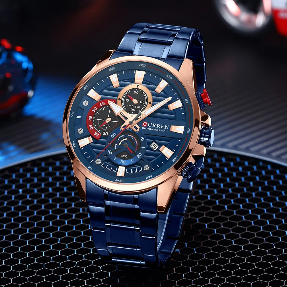 CURREN Sports Casual Quartz Wristwatches