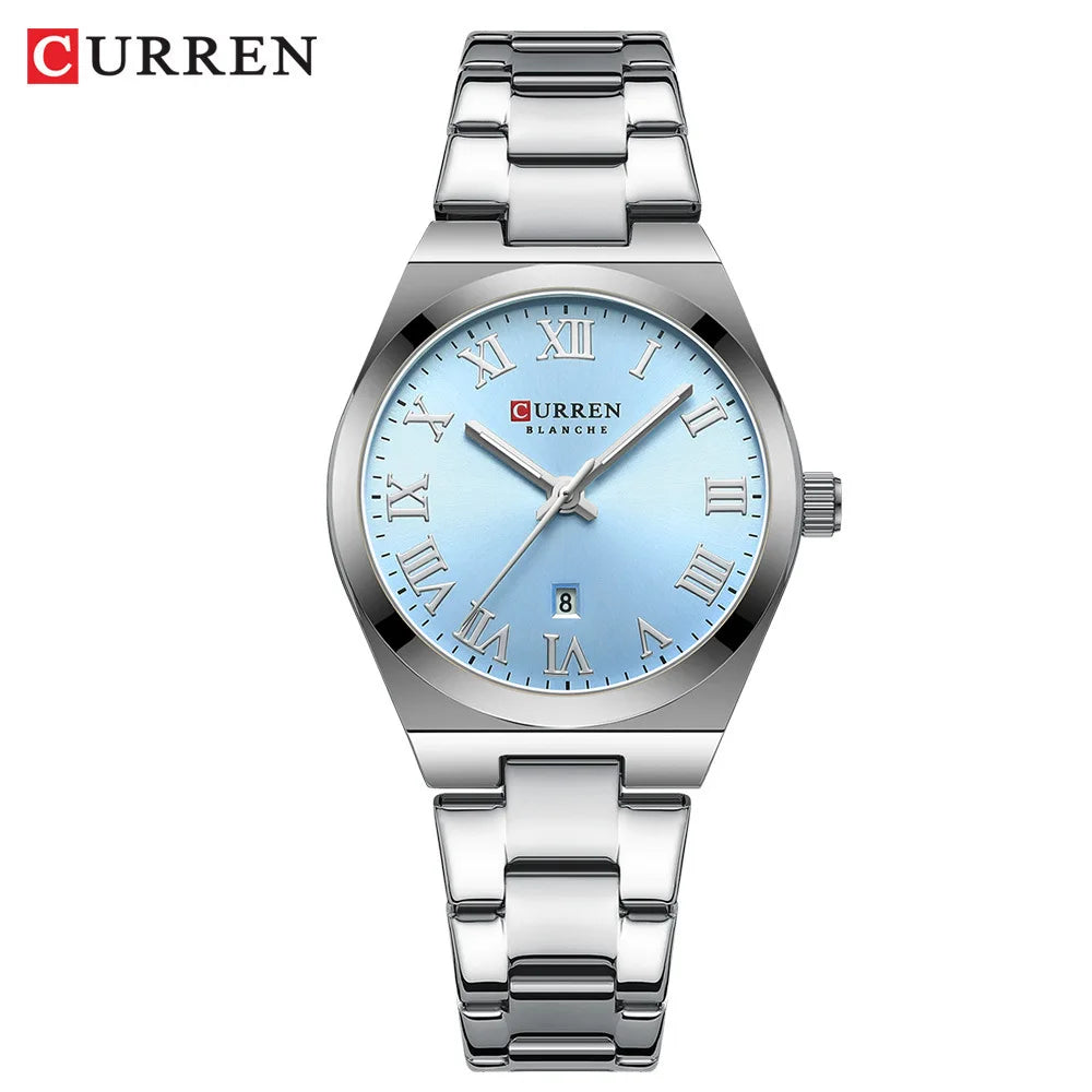 CURREN 9095 Luxury Fashion Watch for Women Original Quartz Women's Watches Waterproof Stainless Steel Elegant Ladies Wristwatch