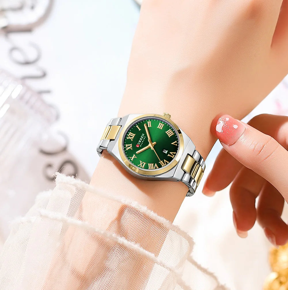 CURREN 9095 Luxury Fashion Watch for Women Original Quartz Women's Watches Waterproof Stainless Steel Elegant Ladies Wristwatch
