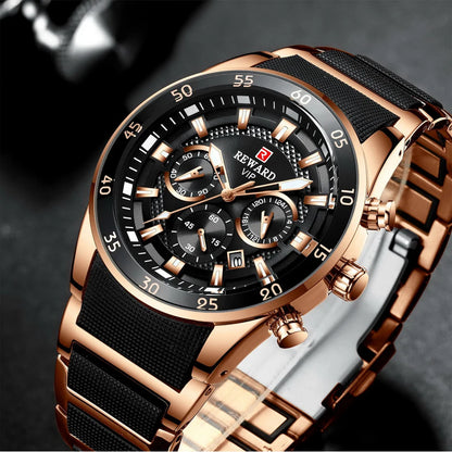 REWARD Big Dial Mens Watches Top Luxury Brand