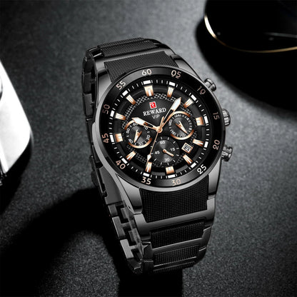 REWARD Big Dial Mens Watches Top Luxury Brand