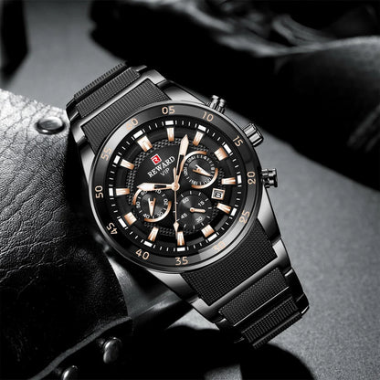 REWARD Big Dial Mens Watches Top Luxury Brand