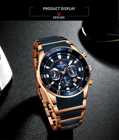 REWARD Big Dial Mens Watches Top Luxury Brand