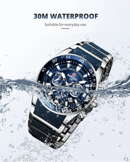 REWARD Big Dial Mens Watches Top Luxury Brand