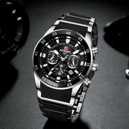 REWARD Big Dial Mens Watches Top Luxury Brand