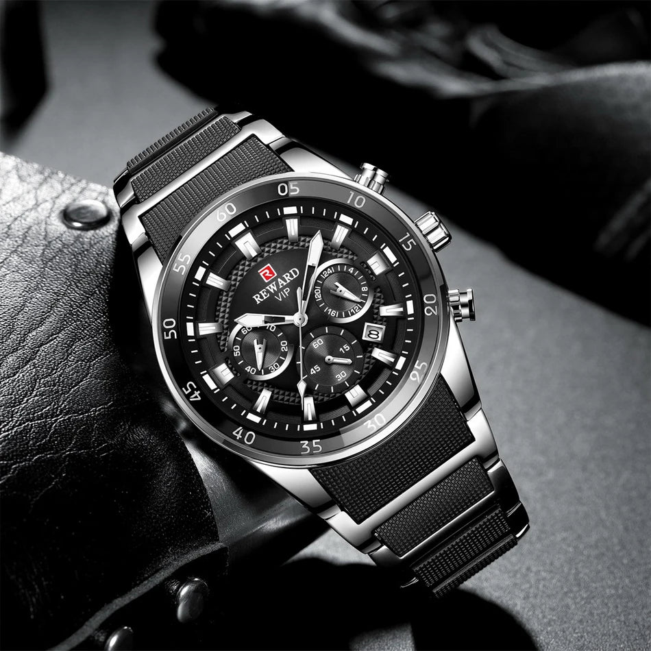 REWARD Big Dial Mens Watches Top Luxury Brand