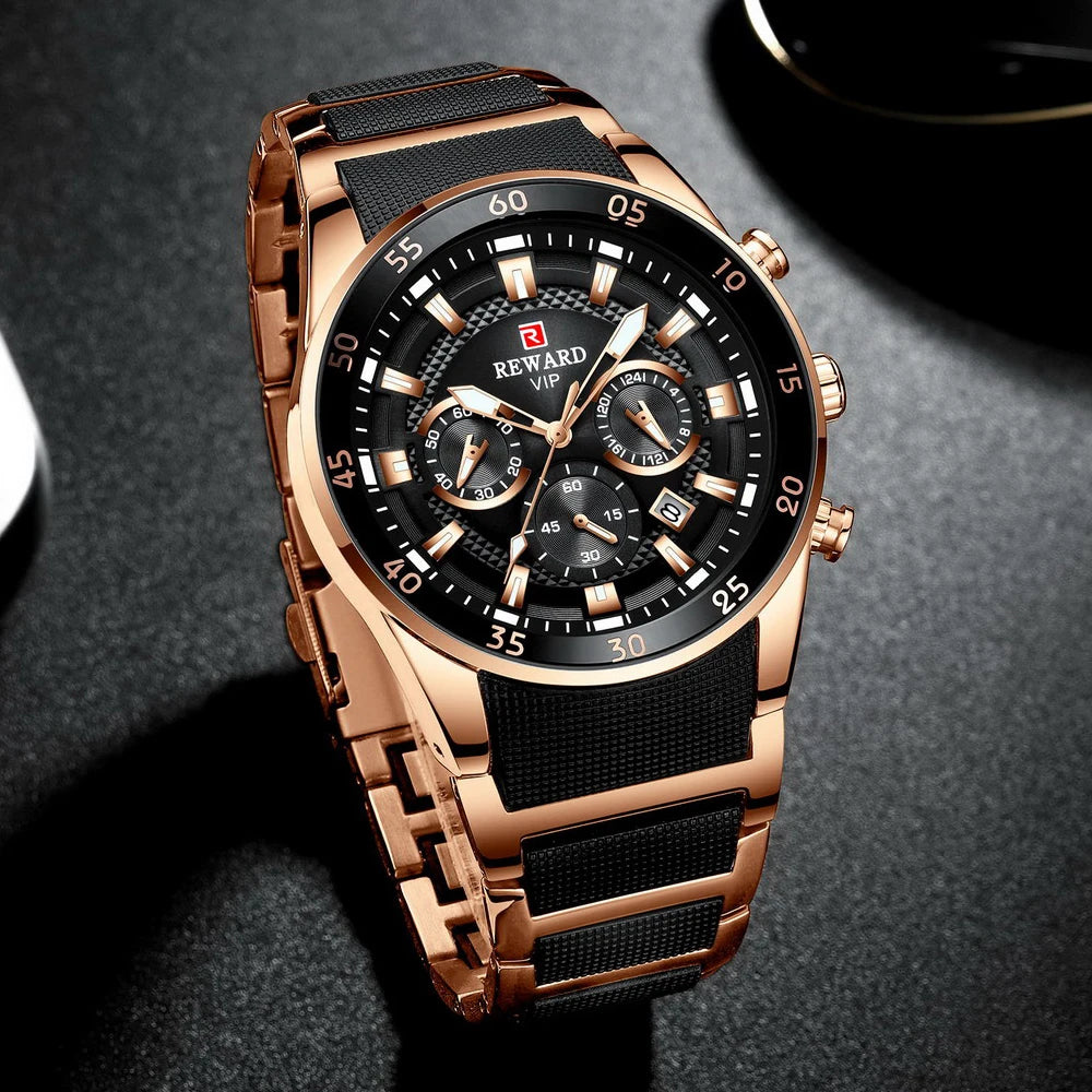 REWARD Big Dial Mens Watches Top Luxury Brand