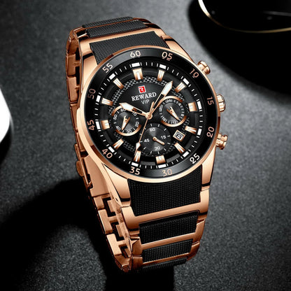 REWARD Big Dial Mens Watches Top Luxury Brand