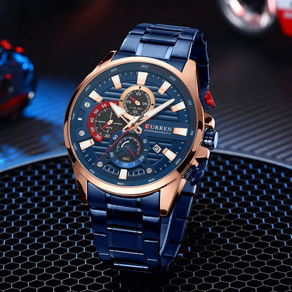 CURREN Sports Casual Quartz Wristwatches