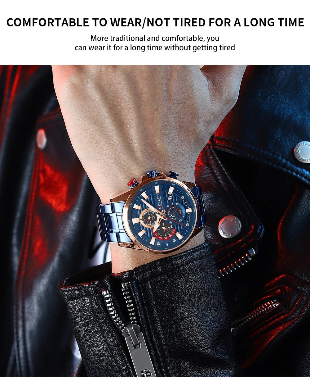 CURREN Sports Casual Quartz Wristwatches