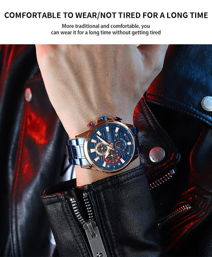 CURREN Sports Casual Quartz Wristwatches