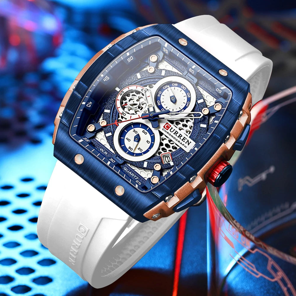 Curren 8442 Men Watch Date Business
