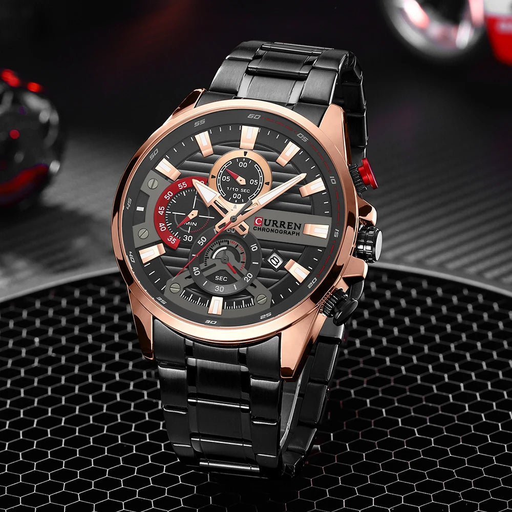 CURREN Sports Casual Quartz Wristwatches