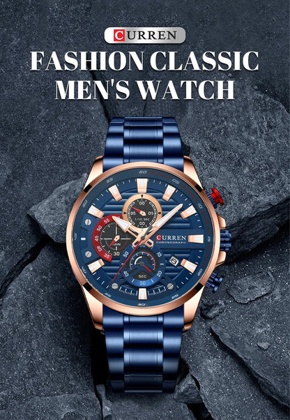 CURREN Sports Casual Quartz Wristwatches