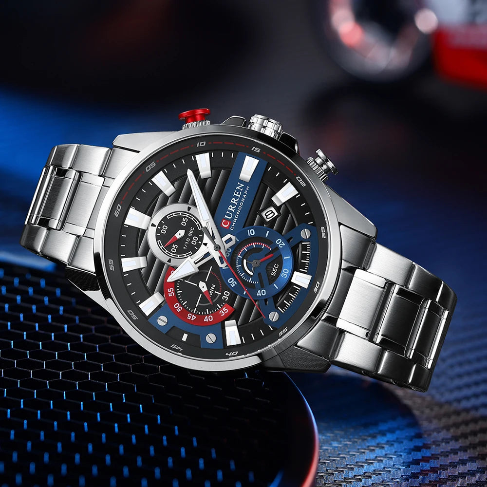 CURREN Sports Casual Quartz Wristwatches