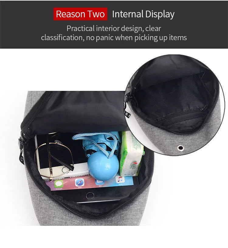 Men's Waterproof Large Capacity Fanny Pack,